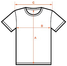 Сетка размеров мужских футболок